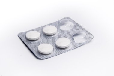 Beyaz arka planda haplar