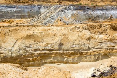 Almanya 'da Brueggen' de kil madenciliği, Kuzey Ren Vestfalyası, Almanya