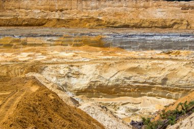 Almanya 'da Brueggen' de kil madenciliği, Kuzey Ren Vestfalyası, Almanya