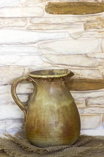 Agyag edény, régi kerámia váza — Stock Fotó
