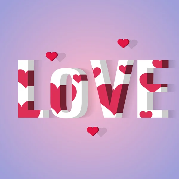 Vector inscription Love — Stock Vector