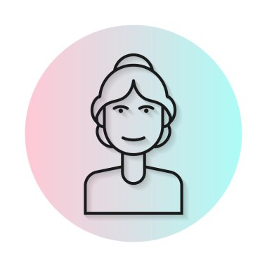 Düz simgesi saç kıvırcık saç modeli