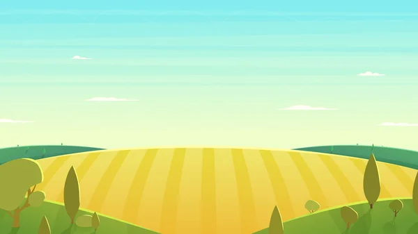 Paisaje natural Dibujos animados vector ilustración — Vector de stock