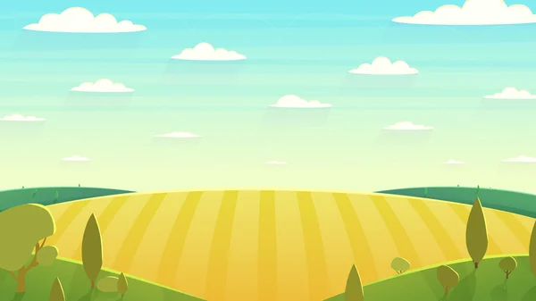 Paisaje natural Dibujos animados vector ilustración — Vector de stock