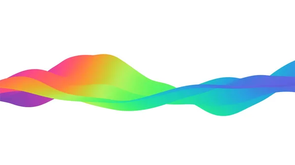 Absztrakt hullámos háttér modern szivárvány gradiens színek — Stock Vector