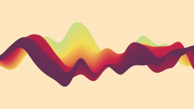 Modern gradyan renklere sahip soyut dalgalı arkaplan