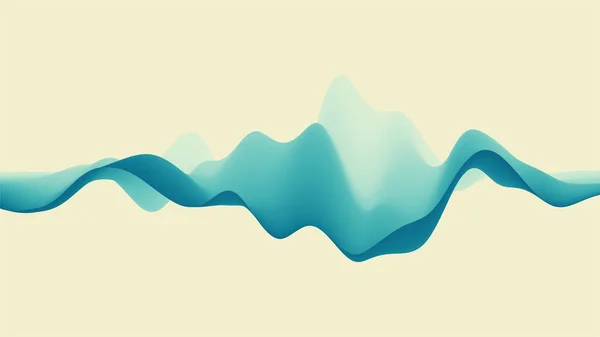 Fundo ondulado abstrato com cores gradientes modernas — Vetor de Stock