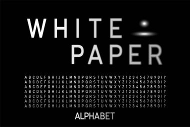 Odaklanmış ve odaklı olmayan harflerle yazı tipi tasarımı