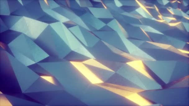Polygons Waves Doskonała płynna pętla fal spowolnienia wielokąta — Wideo stockowe
