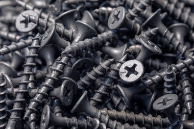 Bir avuç kendini beceren tahta vida. Yapı soyutlaması. Sanayi geçmişi.