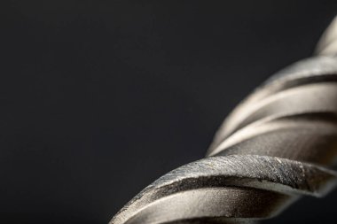 Beton ya da taş delmek için matkap ucu. Metal iş endüstrisi.