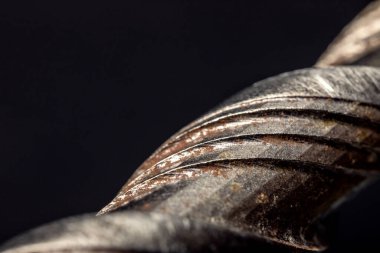 Beton ya da taş delmek için matkap ucu. Metal iş endüstrisi.