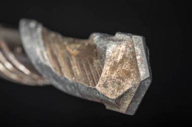Beton ya da taş delmek için matkap ucu. Metal iş endüstrisi.