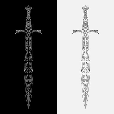 Vektör geometrik kılıç