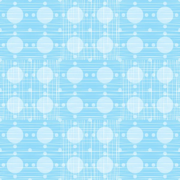 Abstract retro polka dot geometric seamless pattern background  with a fabric effect texture — Stock Vector