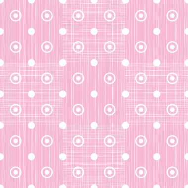 Retro polka dot geometrik Dikişsiz desen arka plan bir kumaş etkisi doku ile 
