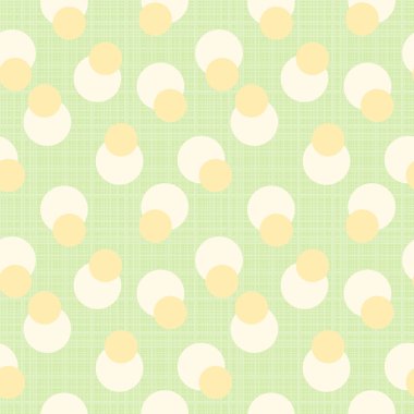 Retro polka dot geometrik Dikişsiz desen arka plan bir kumaş etkisi doku ile 