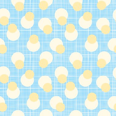 Retro polka dot geometrik Dikişsiz desen arka plan bir kumaş etkisi doku ile 