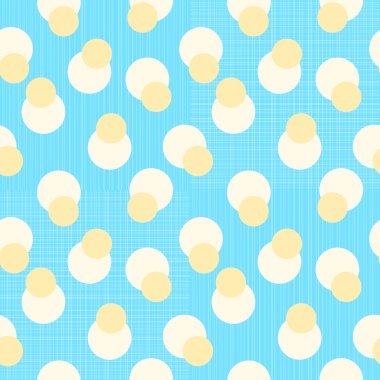 Retro polka dot geometrik Dikişsiz desen arka plan bir kumaş etkisi doku ile 