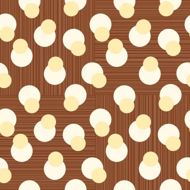 Retro polka dot geometrik Dikişsiz desen arka plan bir kumaş etkisi doku ile 