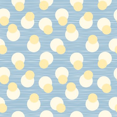 Retro polka dot geometrik Dikişsiz desen arka plan bir kumaş etkisi doku ile 