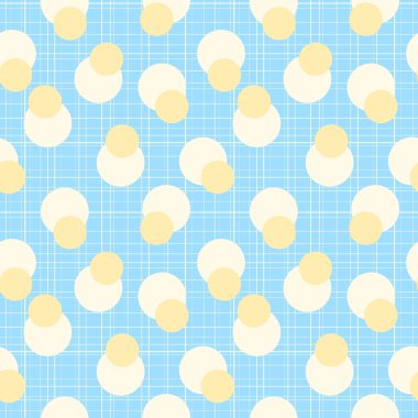 Retro polka dot geometrik Dikişsiz desen arka plan bir kumaş etkisi doku ile 