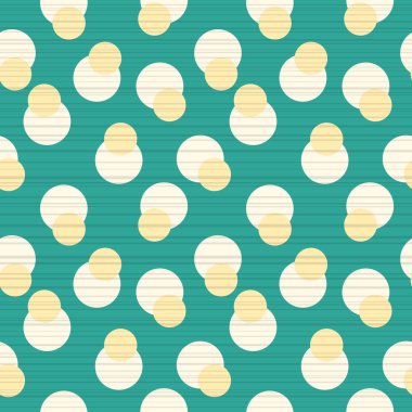 Retro polka dot geometrik Dikişsiz desen arka plan bir kumaş etkisi doku ile 