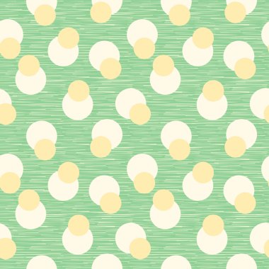 Retro polka dot geometrik Dikişsiz desen arka plan bir kumaş etkisi doku ile 