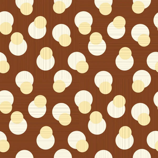 Retro polka dot geometrik Dikişsiz desen arka plan bir kumaş etkisi doku ile — Stok Vektör