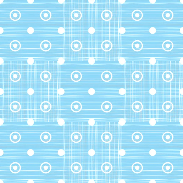 Abstracte retro polka dot geometrische patroon van naadloze achtergrond met een patroon van weefsel effect — Stockvector