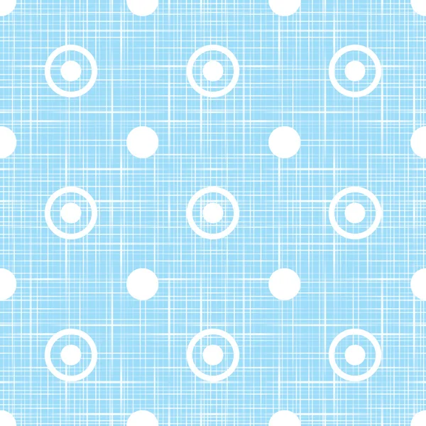Abstracte retro polka dot geometrische patroon van naadloze achtergrond met een patroon van weefsel effect — Stockvector