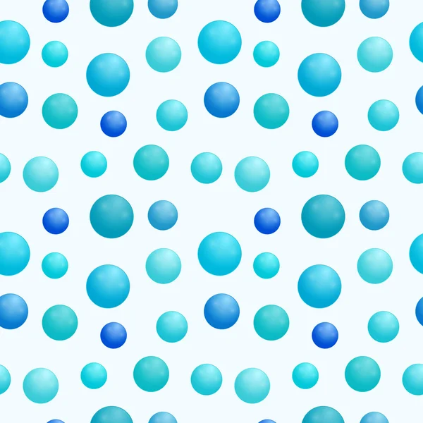 Beyaz mavi su kabarcıkları seamless modeli — Stok Vektör