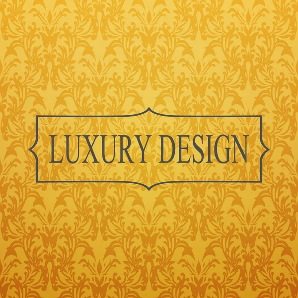 Вінтажний фон, антикварний, золотий орнамент, розкішний декоративний шаблон для дизайну — стоковий вектор