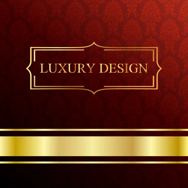 Rouge et or fond de luxe — Image vectorielle