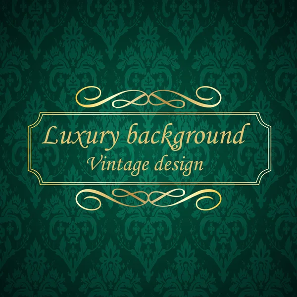 Luxury green Background, vector — Stock Vector