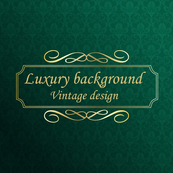 Luxury green Background, vector — Stock Vector