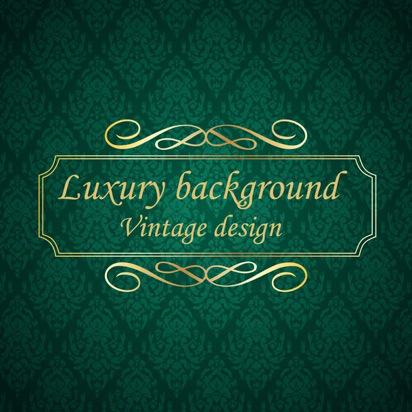 Luxury green Background, vector — Stock Vector