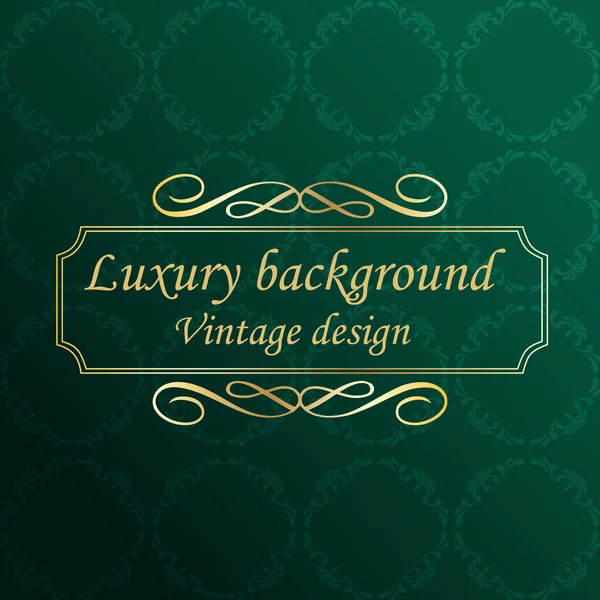 Luxury green Background, vector — Stock Vector