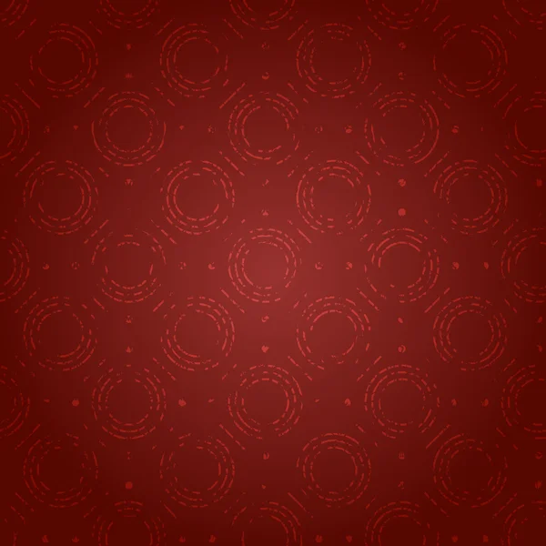Červené pozadí s bílými kruhy — Stockový vektor