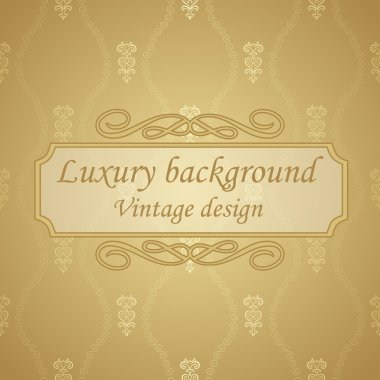 Vektör altın lüks antika arka plan.