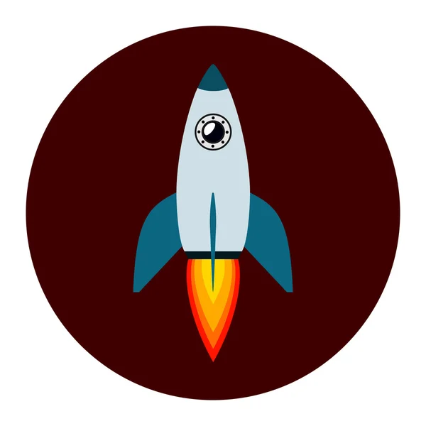 Roket rymdskepp — Stock vektor