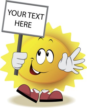 Yüz, kol ve ayak ile canlı güneş