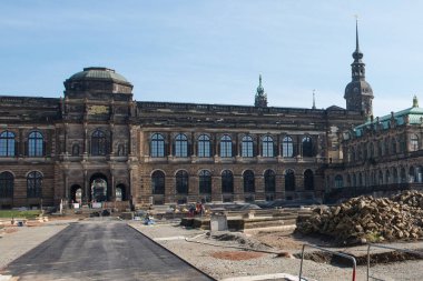 Dresden - 31 Mayıs 2018: Dresden Müzesi, Dresden, Almanya.