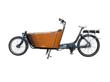 Carrier bicycle for cargo transportation clipart
