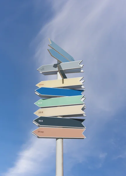 Wooden sign post — Stock Photo, Image