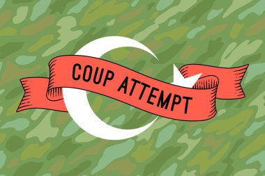 Askeri ile Türkiye'nin bayrak şerit ve darbe girişimi mesaj