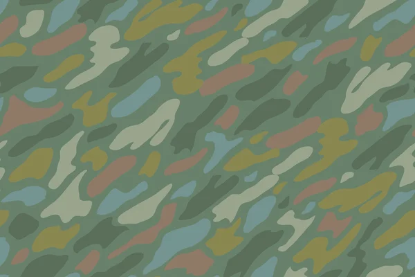 Khaki camouflage repeat seamless pattern — Stock Vector