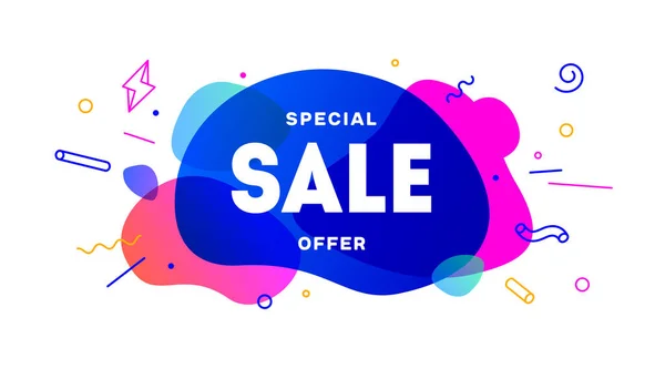 창백하고 Banner 포스터 Poster Speech Bubble Text Sale Special Offer — 스톡 벡터