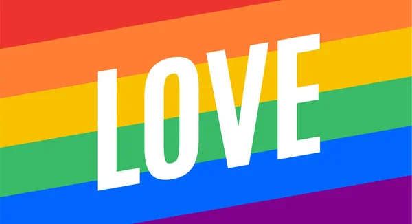 Αγάπη Σημαία Λοατ Αφίσα Πανό Σημαία Rainbow Των Λοατ Πολύχρωμο — Διανυσματικό Αρχείο