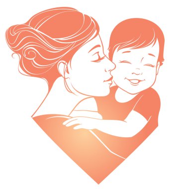 Anne ve çocuğu ihale hugs 